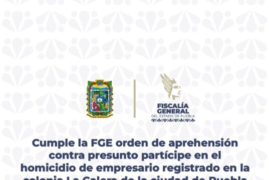 FGE detiene a Marco Antonio N., por su probable participación en el homicidio de empresario ocurrido en la colonia Bosques de La Calera de